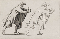 KG 10841
<br/>
Lopende man ("Capricci")
<br/>
<em>Callot, Jacques (1592 - 1635)</em>